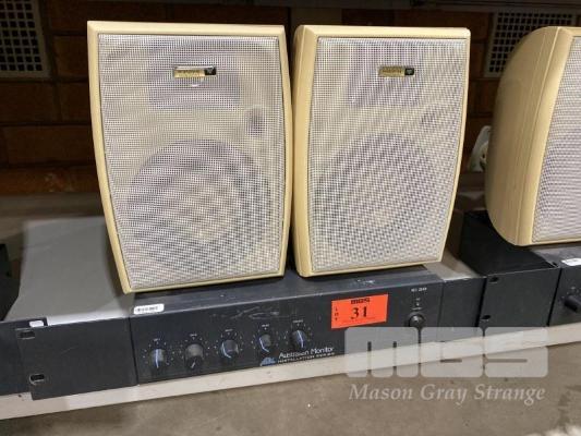 AUSTRALIAN MONITOR SERIES IC30 AMPLIFIER & INSTALL 30 SPEAKERS (NO CABLES) - Computers Auction Mason Strange Auctioneers and Valuers