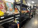 61 · BLACK STEEL STOCK SHELVING, 5 x BAYS, 4 x 230 x 200 x 60cm (D), 1 x 140 x 200 x 60cm (D)