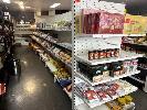 62 · DOUBLE SIDED SUPERMARKET SHELVING, 6 x BAYS, EACH BAY 120 x 180 x 40cm (D)