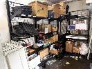 75 · BALANCE OF REAR STOREROOM INCLUDING SHELVING, COMPONENTS, ETC