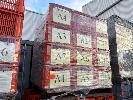 24 X Plastic Tubs, Orange Poly, Size: 600 X 420 X 300mm (H), 1 X Pallet