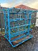 3 X Tub Storage Racks, Blue Steel, 150 X 400 X 1670mm (H), 4 Tier, 1 X Pallet