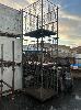 3 x MATCHING STILLAGES, HEAVY DUTY STEEL, WIRE MESH SIDES, NO GST