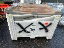 Poly Transport Tub, Nally Megabin 780s With Lid, 1050 X 1050 X 800mm(H)