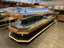 CENTER ISLAND PRODUCE DISPLAY STAND, 3 TIER, HARDWOOD TIMBER, LED LIGHTING, 6000 x 1600 x 1800mm (H), , BUYER TO DISMANTLE & REMOVE