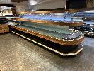 LARGE MULTI ISLE PRODUCE DISPLAY STAND, 3 TIER, HARDWOOD TIMBER, LED LIGHTING,, REF PHOTOS, , BUYER TO INSPECT, DISMANTLE & REMOVE