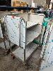 STAINLESS STEEL LINEN TROLLEY ON CASTOR WHEELS,, 1400 (H) x 900 (W) x 600mm (D), 3 x SHELVES, , **SUBJECT TO INSURANCE CLAIM, BUYER TO INSPECT** NO GST