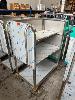 STAINLESS STEEL LINEN TROLLEY ON CASTOR WHEELS,, 1400 (H) x 900 (W) x 600mm (D), 3 x SHELVES, , **SUBJECT TO INSURANCE CLAIM, BUYER TO INSPECT** NO GST