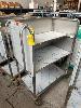 STAINLESS STEEL LINEN TROLLEY ON CASTOR WHEELS,, 1400 (H) x 900 (W) x 600mm (D), 3 x SHELVES, , **SUBJECT TO INSURANCE CLAIM, BUYER TO INSPECT** NO GST