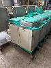 LAUNDRY CLEANING TROLLEY ON CASTOR WHEELS WITH 2 x BINS, CLEANING BUCKETS, ETC, , **SUBJECT TO INSURANCE CLAIM, BUYER TO INSPECT** NO GST