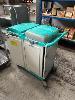 33 · LAUNDRY CLEANING TROLLEY ON CASTOR WHEELS WITH 2 x BINS, CLEANING BUCKETS, ETC, , **SUBJECT TO INSURANCE CLAIM, BUYER TO INSPECT** NO GST