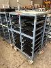 37 · PVC MEAL SERVING TROLLEY ON CASTOR WHEELS WITH 14 x TRAYS, 1400 (H) x 500 (W) x 900mm (L), , **SUBJECT TO INSURANCE CLAIM, BUYER TO INSPECT** NO GST