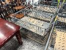216 · METAL SPRING LOADED BASE TROLLEY, 1230 (L) x 680 (W) x 860mm (H), , **SUBJECT TO INSURANCE CLAIM, BUYER TO INSPECT** NO GST