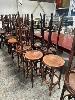 226 · 10 x TIMBER STOOLS, BY JAMES RICHARDSON FURNITURE
