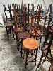227 · 10 x TIMBER STOOLS, BY JAMES RICHARDSON FURNITURE