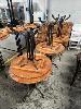 237 · 6 x ROUND PEDESTAL CAFE TABLES, 760 (D) x 730mm (H)