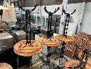 239 · 6 x ROUND BAR TABLES, 760 (D) x 1100mm (H)