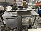 244 · PREP FRIDGE, POLAR, MOD: GD883-A, 2 DOOR, 1550 x 760 x 900mm, NO GASTRONORM TRAYS, BROKEN DOOR, 240V 10 AMP