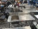 250 · STAINLESS STEEL OUTFEED BENCH, 2 TIER, SINK, 1500 x 700 x 900mm