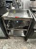 283 · STAINLESS STEEL TROLLEY ON CASTORS, 600 (L) x 400 (W) x 900mm (L), 2 TIER
