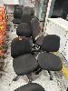 338 · 5 x OFFICE CHAIRS, BLACK FABRIC, GAS LIFT ON CASTORS
