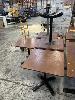 351 · 10 x TIMBER TOP CAFE TABLES, 700 x 700mm