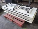 443 · 4 X BANQUET TABLES, RAMLER. RECTANGULAR, LOCKABLE FOLDING BASE. 1,800 X 750 MM.