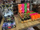 371 · 4 x PACKS JUMBO BUTT BUCKETS, 12/PACK &, 12 x GLASS ASHTRAYS, NEW IN BOXES