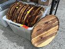 376 · 18 x TIMBER SERVING TRAYS