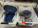 433 · 1 x TUB WHEEL & BARROW STONEWARE OVAL PLATTERS & 1 x TUB LAGUNO DINNERWARE