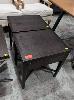 13 · 2 X CONTEMPORARY BEDSIDE SIDE TABLES.
