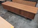 52 · ENTERTAINMENT UNIT. MID-CENTURY MODERN STYLE TEAK LAMINATE. 1,800 X 450 X 500 MM (W D H).