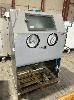 86 · ABRASIVE BLASTING CABINET, BLAST OFF, FULLY ENCLOSED , GREY STEEL, SIZE: 1200 x 720 x 1700mm (H), FITTED WITH INTERNAL LIGHTING, GLOVES, BLAST & AIR GUNS, FOOT OP CONTROLLER