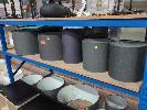 69 · 8 X LAMPSHADES. COLOUR CHARCOAL. ASSORTED SIZES.