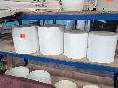 70 · 4 X LAMPSHADES. COLOUR CREAM. ASSORTED SIZES.