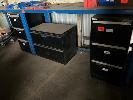 32 · 2 x STEEL 3 DRAWER FILING CABINETS, 1 x LOWLINE WIDE 2 DRAWER FILING CABINET