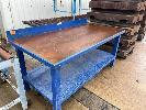 125 · STEEL WORK BENCH, 2000 x 1000mm SOLID STEEL FRAME