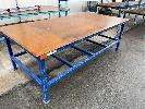 Steel Bench, 2400 X 1200 X 6mm Plate Top, Jackson Garage Equipment