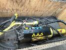 134 · POWER HAMMER, USA, HYDRAULIC HAMMER, MOD: 155, NEW IN CRATE COVERED IN DUST BUT NEVER USED.