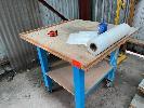 Mobile Bench, Steel Frame, 1000 X 1000mm, 2 Tier