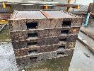 201 · 5 x STEEL DIE PALLETS, 1300 1100mm