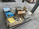 244 · 2 x ROLLS MIG WIRE, NEW, COMMERCIAL STAPLER, CRAYONS & TISSUES, 1 x PALLET