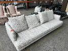 265 · 4 SEATER CLOTH LOUNGE, 2 x 2 SEAT SETS & FOOT STOOLS, SINGLE SEATER CHAIR & SUSPENSION CHAIR