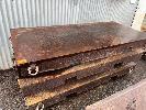 302 · 3 x HEAVY DUTY STEEL PALLETS, 2000 x 900mm, FORK POCKETS & LIFT RINGS