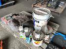 84 · ASSORTED AEROSOL PAINTS PACKS STEEL WOOL PAINT MIXER