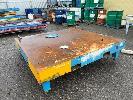 174 · HEAVY DUTY FABRICATORS BENCH, 2130 x 2130mm, 20mm PLATE TOP, ADJUSTABLE LEGS