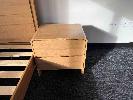 129 · PISA ASH LAMINATE TIMBER 2 DRAWER BEDSIDE CHEST,, 600 X 550 X 400 MM, AS NEW IN BOX