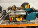 22 · TABLE SAW, DEWALT, MOD: CDS7485, 54 VOLT, TILTING ARBOR, FENCES, 2 x CHARGERS & 2 x BATTERIES