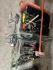 37 · HAND TOOLS, SCRAPERS, AUSPEX CRIMPERS, HAMMER, CLAMPS, DRIVERS, ETC, 2 x TUBS