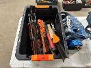 48 · BOLSTER HAMMER, CAULKING GUN, APPLICATOR, SAW, MITRE BOX & RATCHET STRAPS